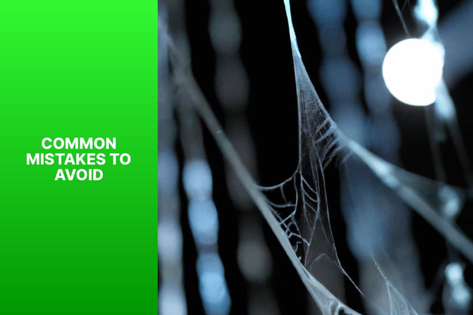 Common Mistakes to Avoid - best way to hang halloween spider web 