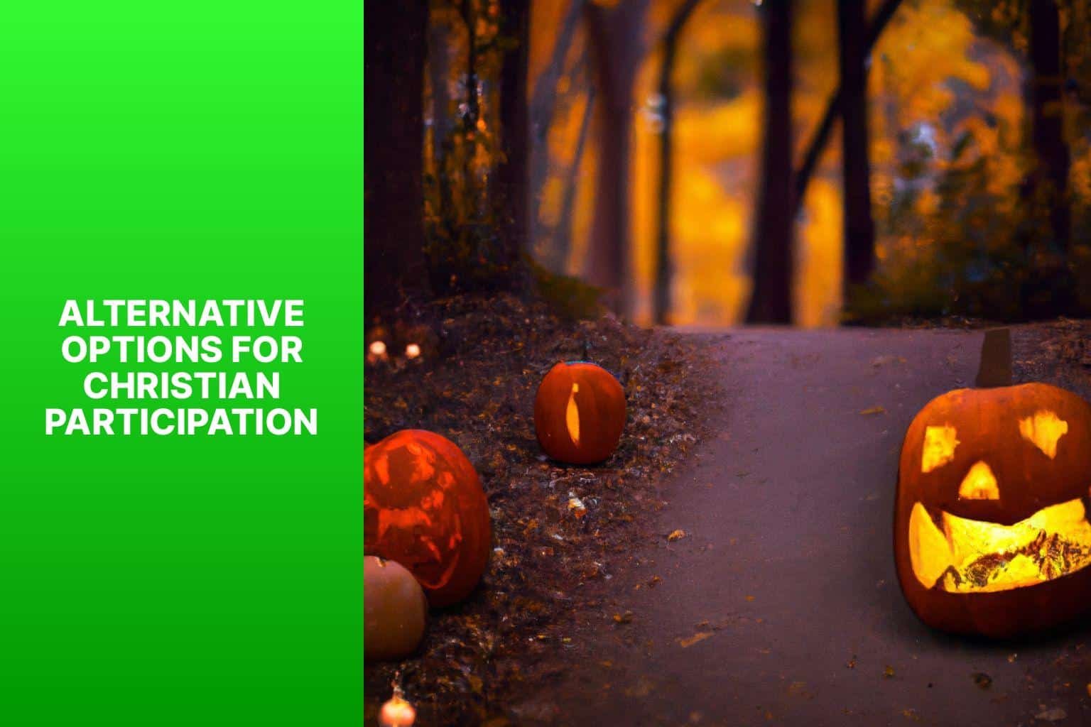 Alternative Options for Christian Participation - is it ok to celebrate halloween as a christian 