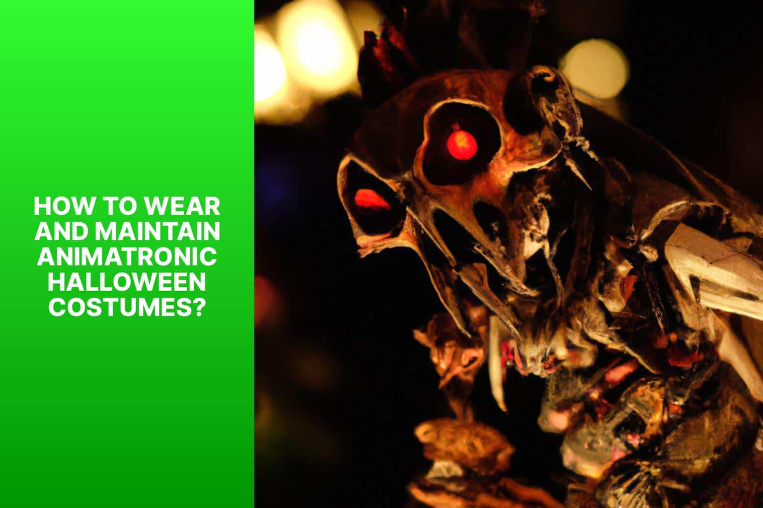 How to Wear and Maintain Animatronic Halloween Costumes? - animatronic halloween costumes 