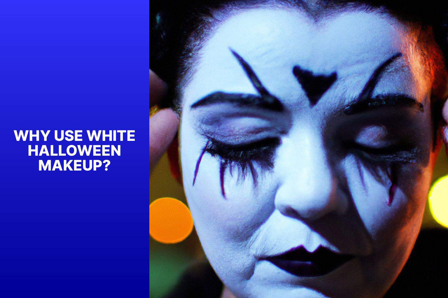 Why Use White Halloween Makeup? - best way to apply white halloween makeup 