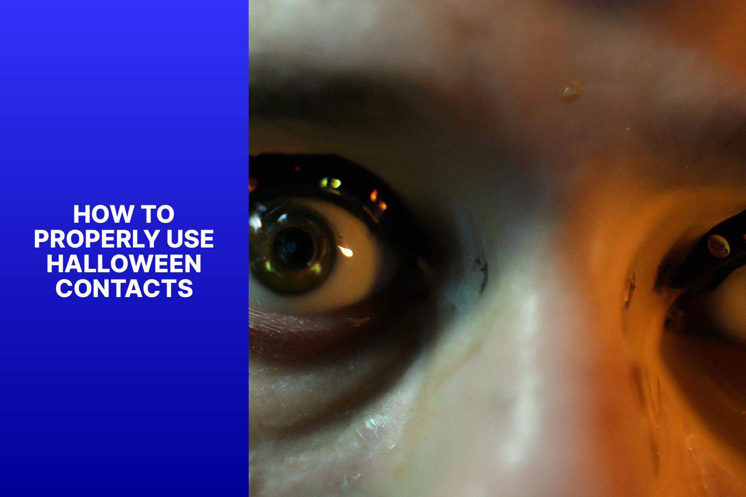 How to Properly Use Halloween Contacts - can you put halloween contacts over regular contacts 