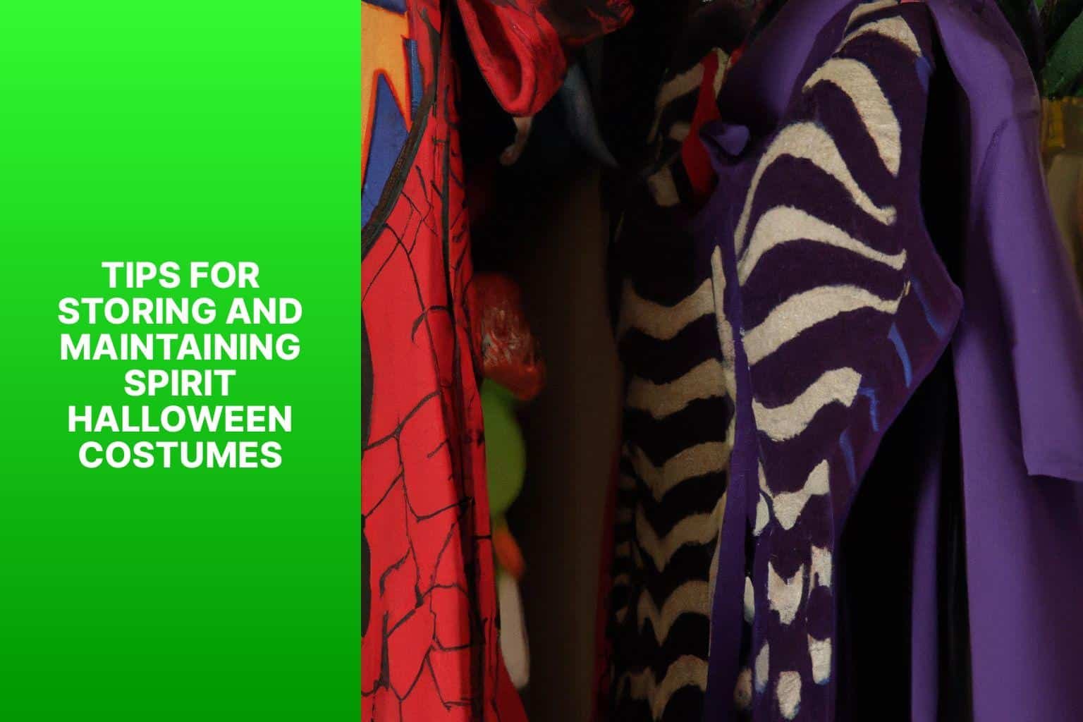 Tips for Storing and Maintaining Spirit Halloween Costumes - can you wash spirit halloween costumes 