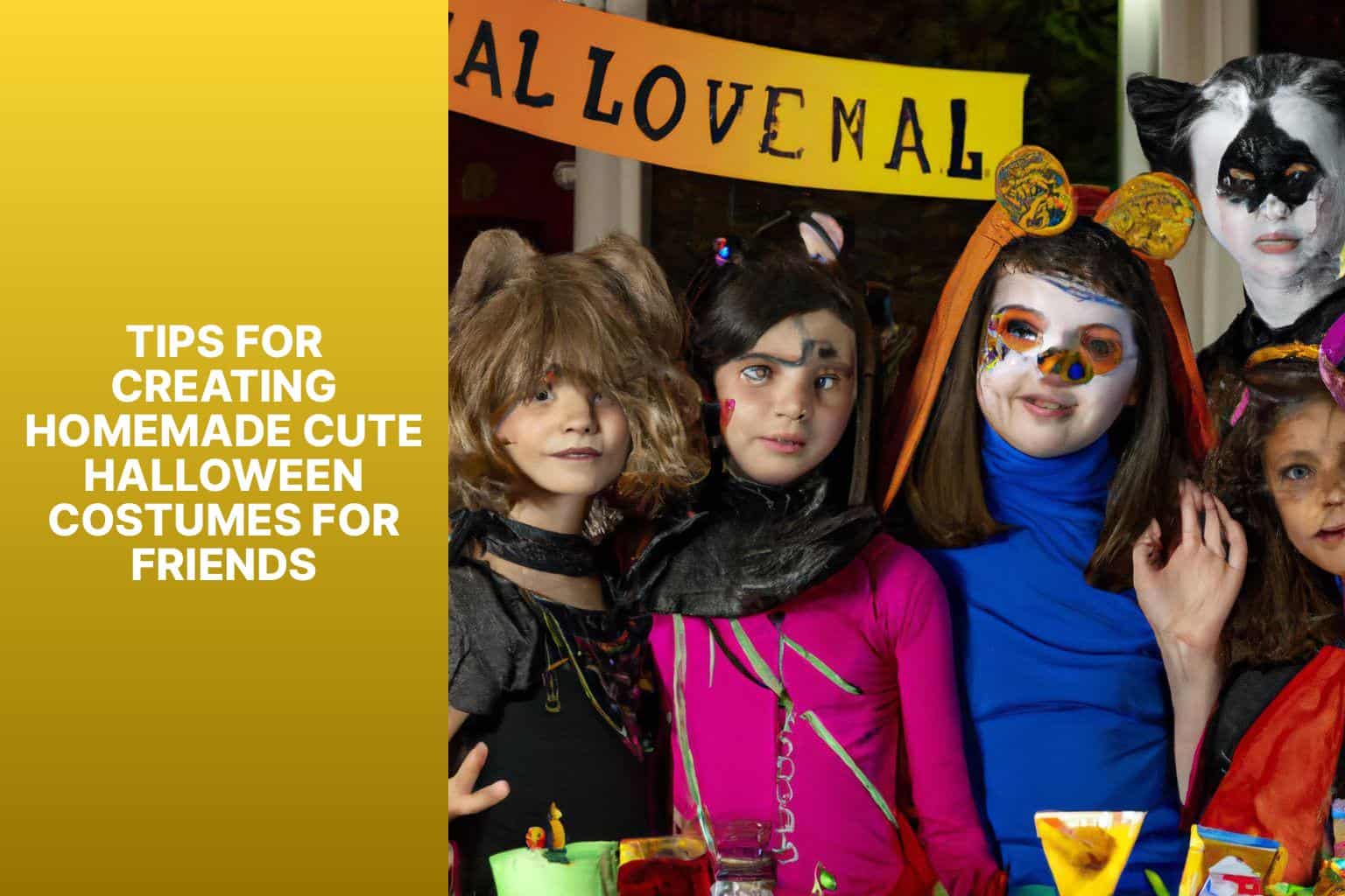 Tips for Creating Homemade Cute Halloween Costumes for Friends - cute halloween costumes for friends 