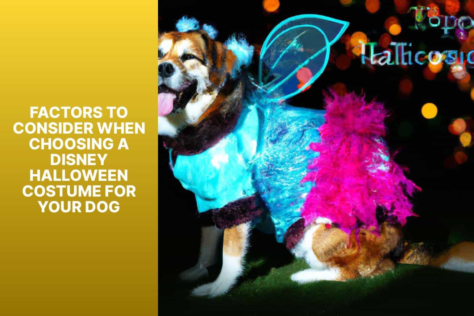 Factors to Consider When Choosing a Disney Halloween Costume for Your Dog - disney halloween costumes for dogs 