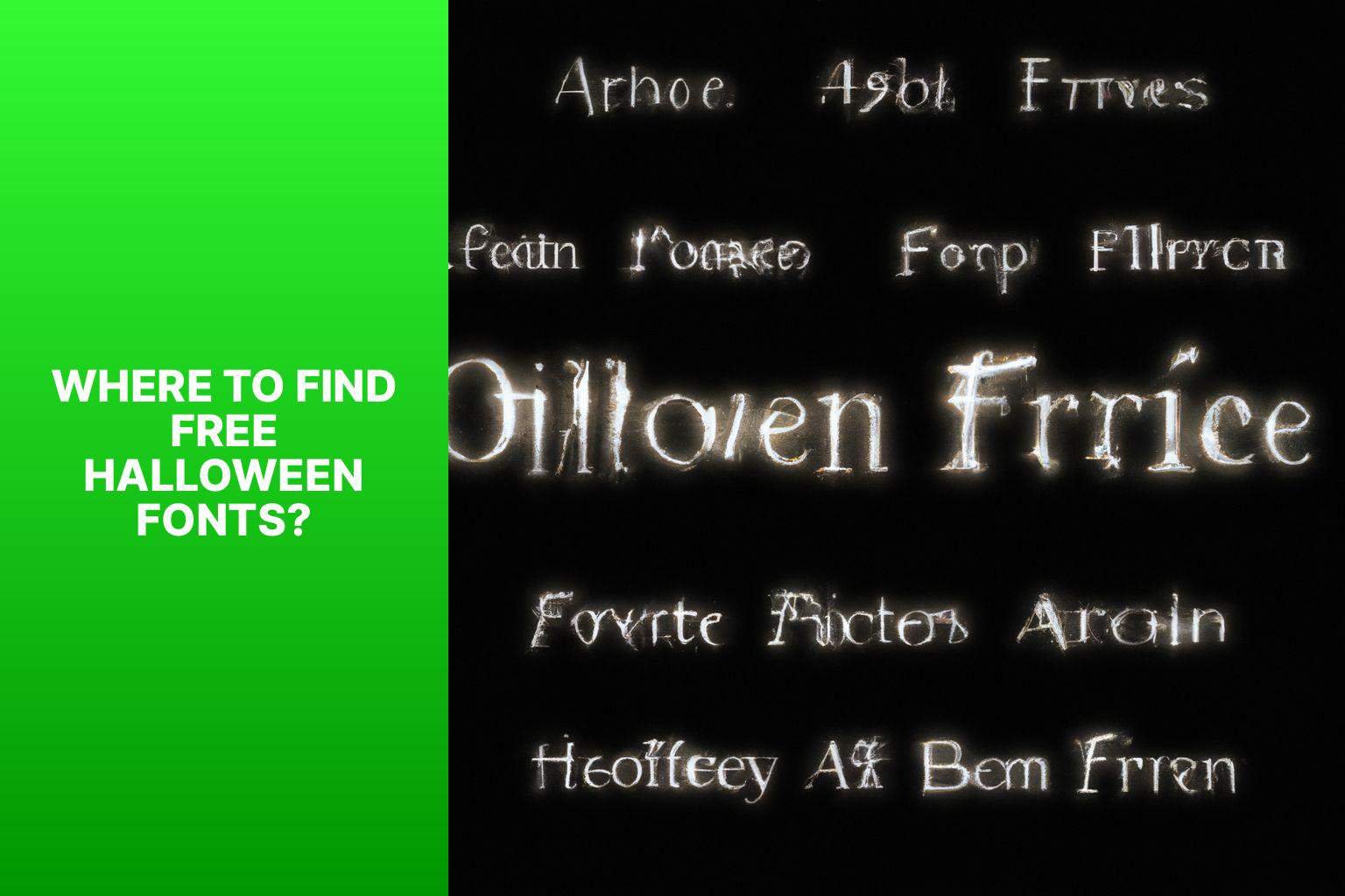 Where to Find Free Halloween Fonts? - free halloween fonts 