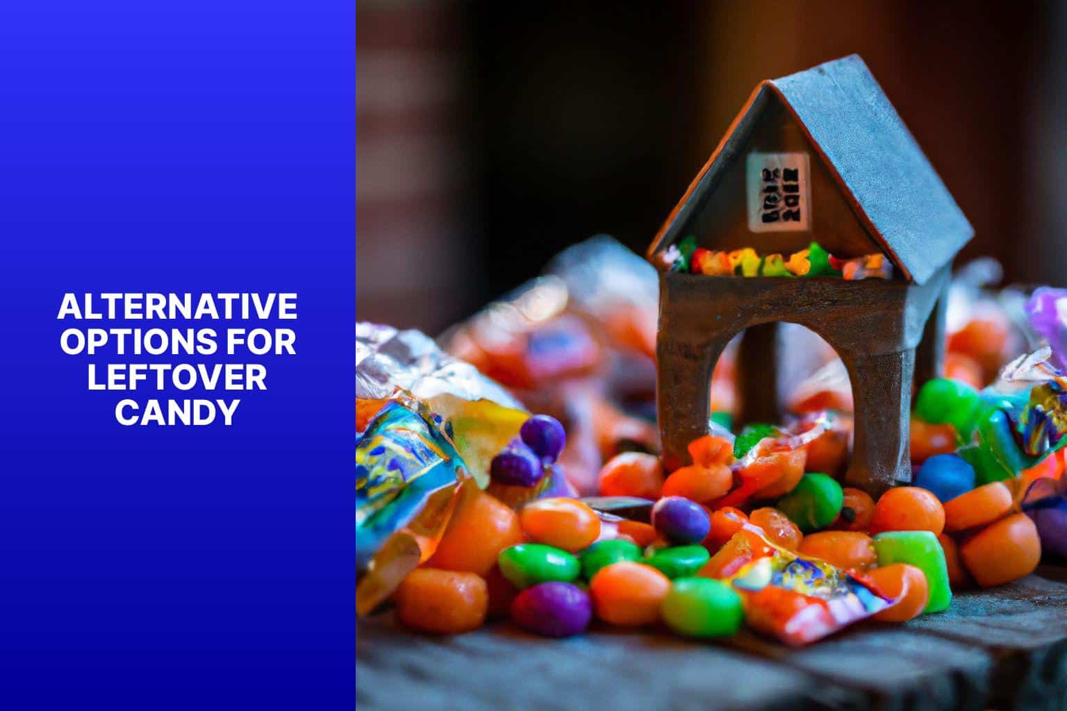 Alternative Options for Leftover Candy - how to leave halloween candy when not home 