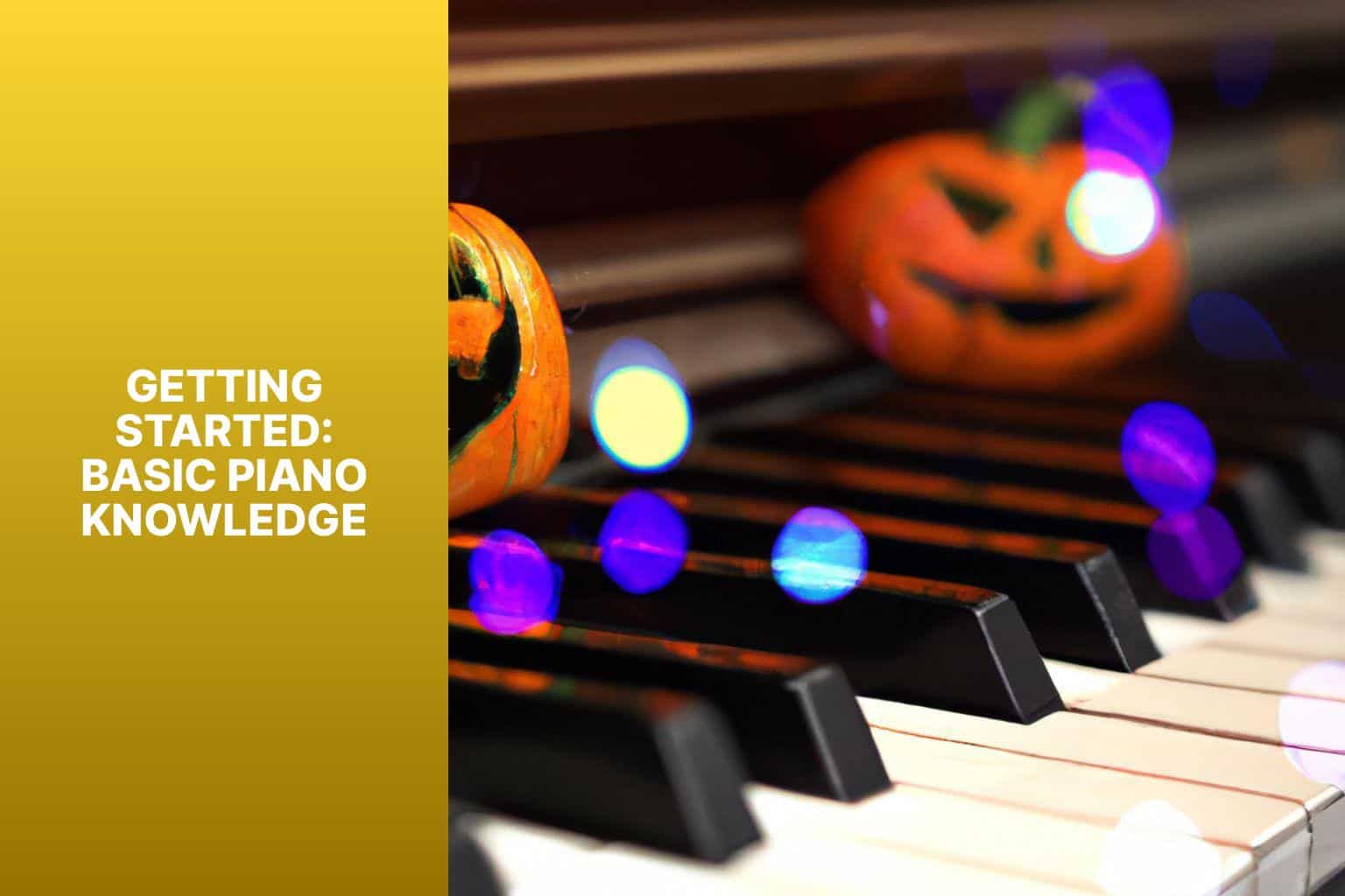 Getting Started: Basic Piano Knowledge - how to play halloween on piano 