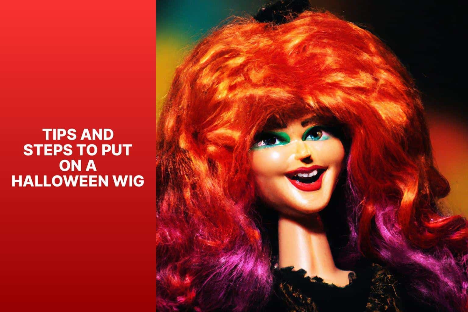 Tips and Steps to Put on a Halloween Wig - how to put halloween wig on 