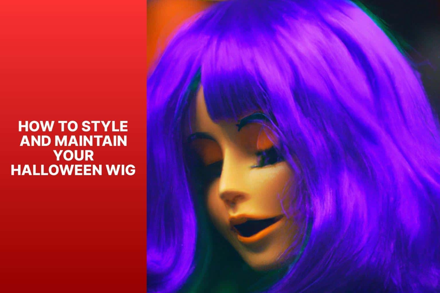 How to Style and Maintain Your Halloween Wig - how to put halloween wig on 