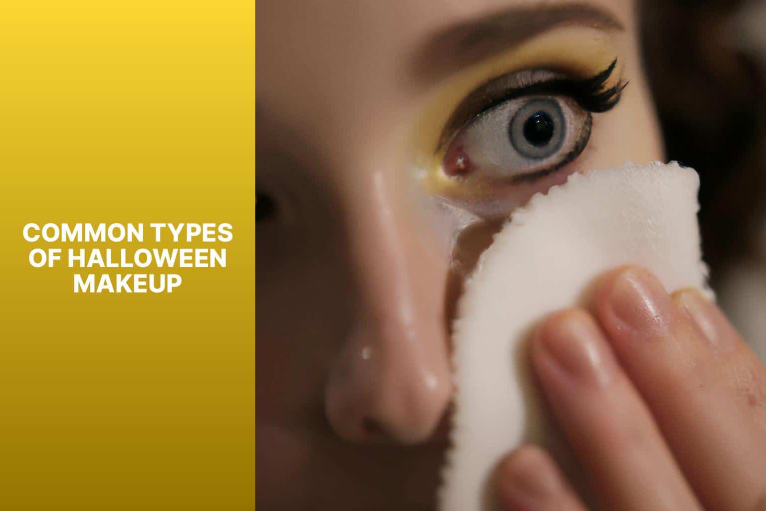 Common Types of Halloween Makeup - how to remove halloween makeup 