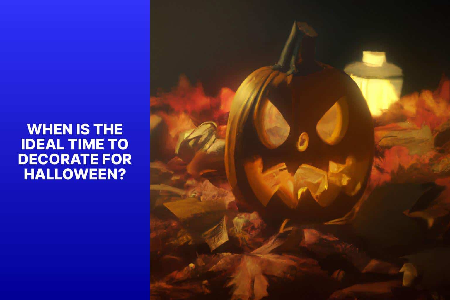 When is the Ideal Time to Decorate for Halloween? - is august too early to decorate for halloween 