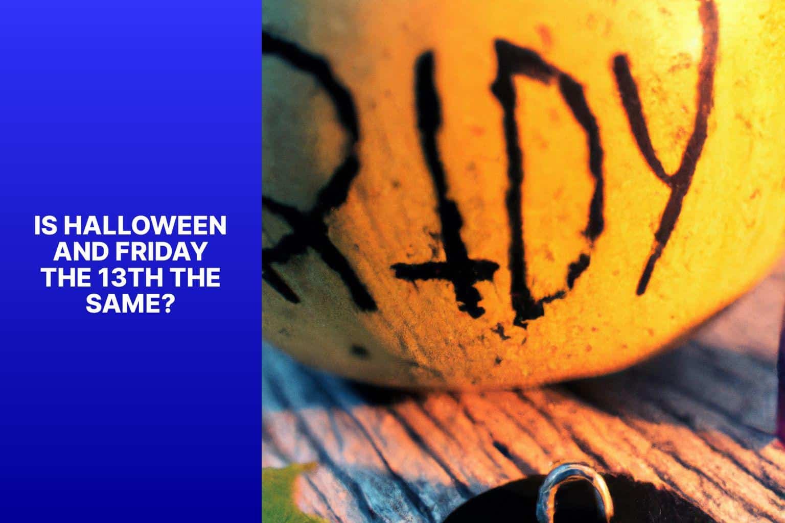 Is Halloween and Friday the 13th the Same? - is halloween and friday the 13th the same 