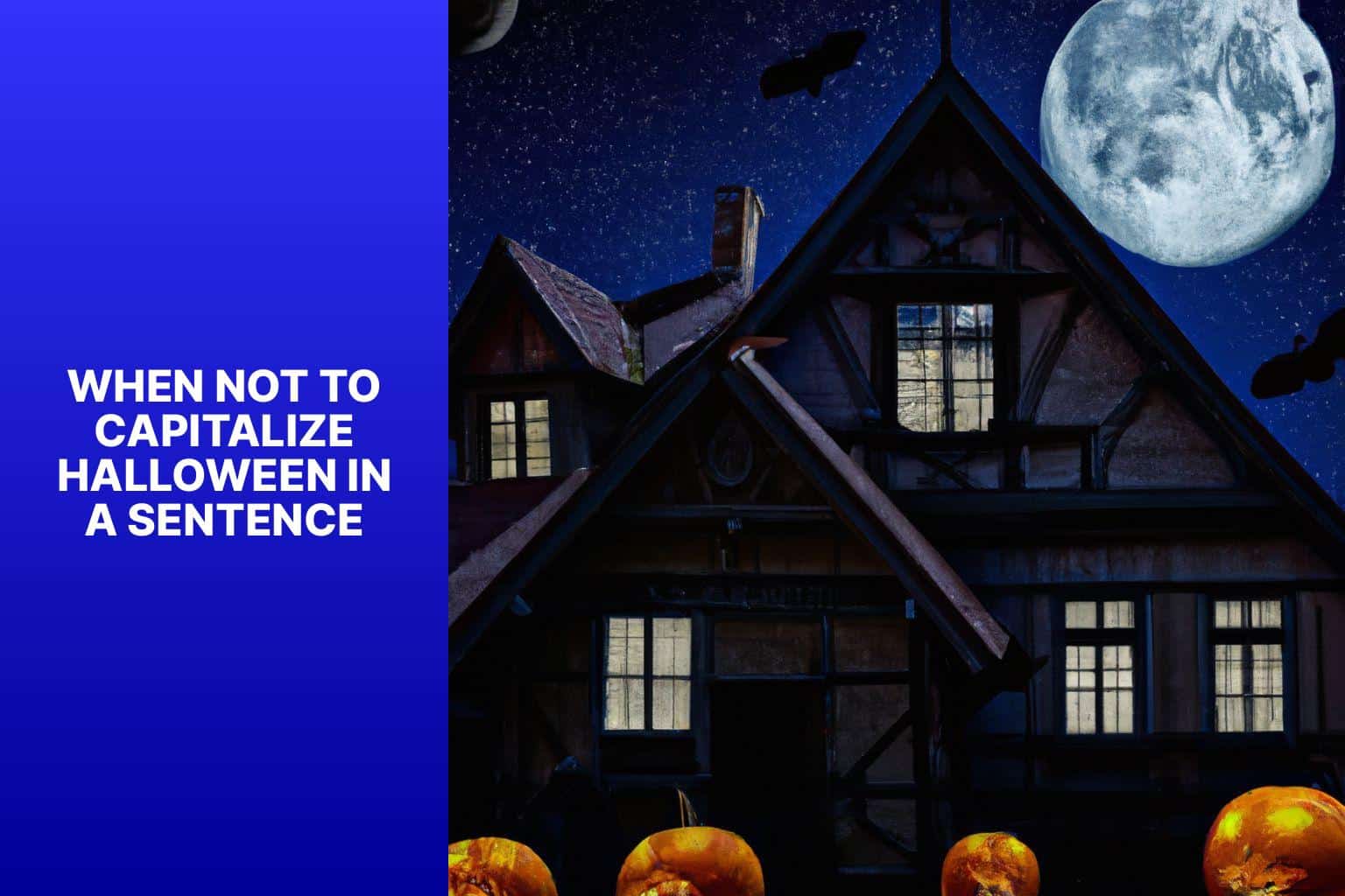 When Not to Capitalize Halloween in a Sentence - is halloween capitalized in a sentence 