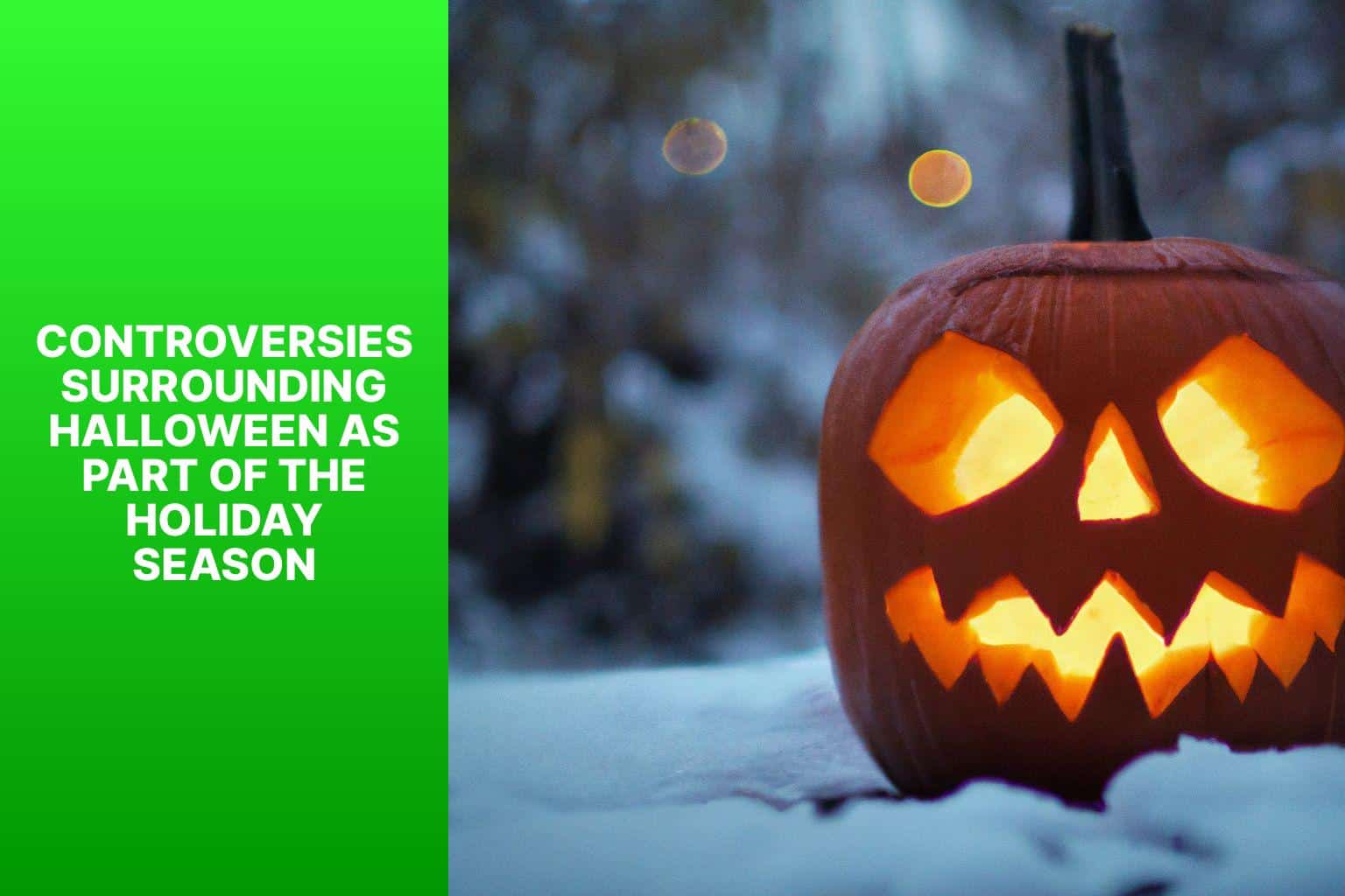 Controversies Surrounding Halloween as Part of the Holiday Season - is halloween part of the holiday season 