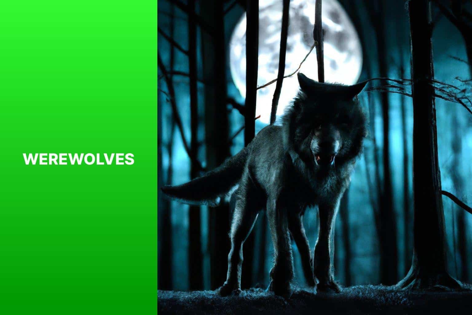 Werewolves - types of halloween monsters 