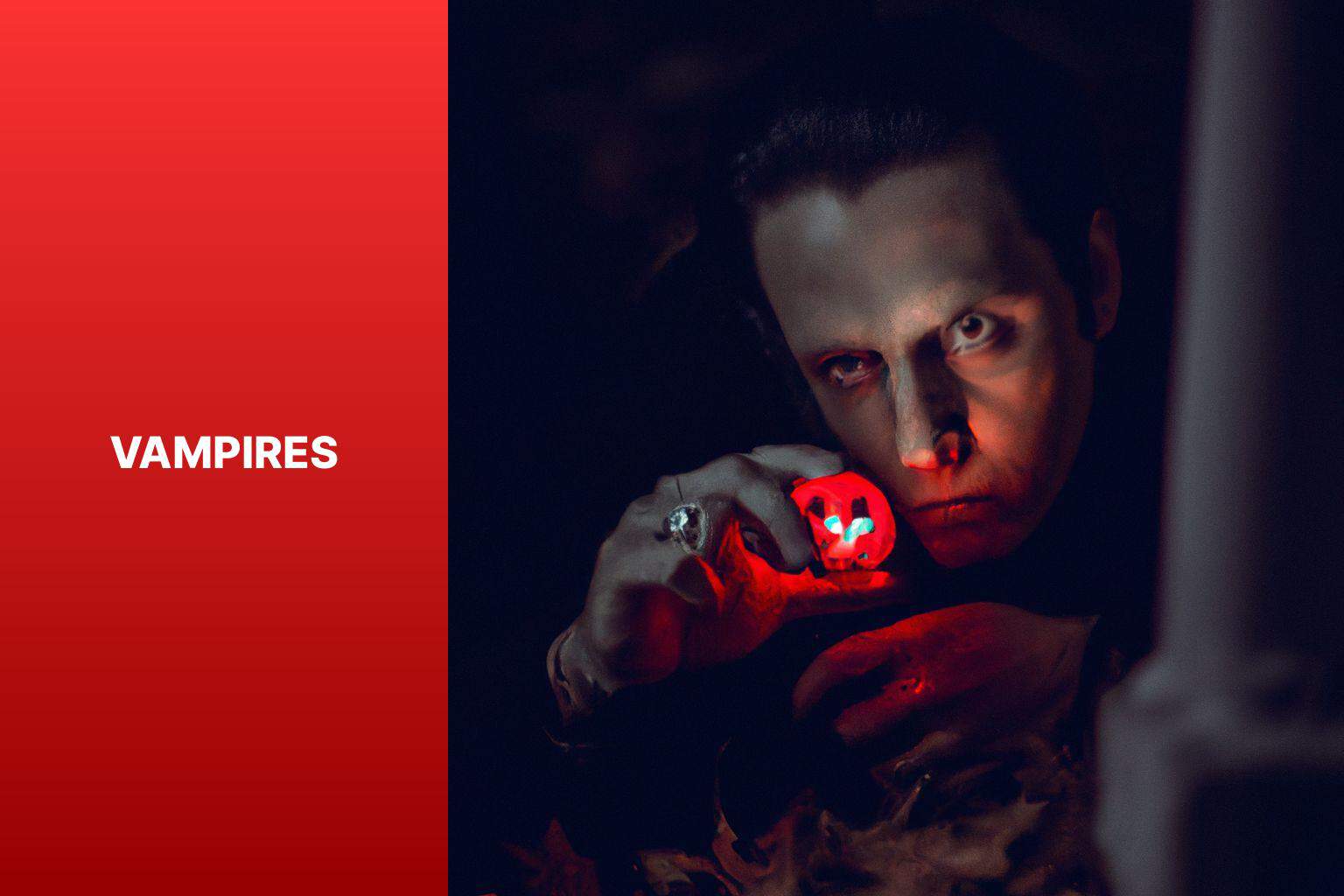 Vampires - types of halloween monsters 