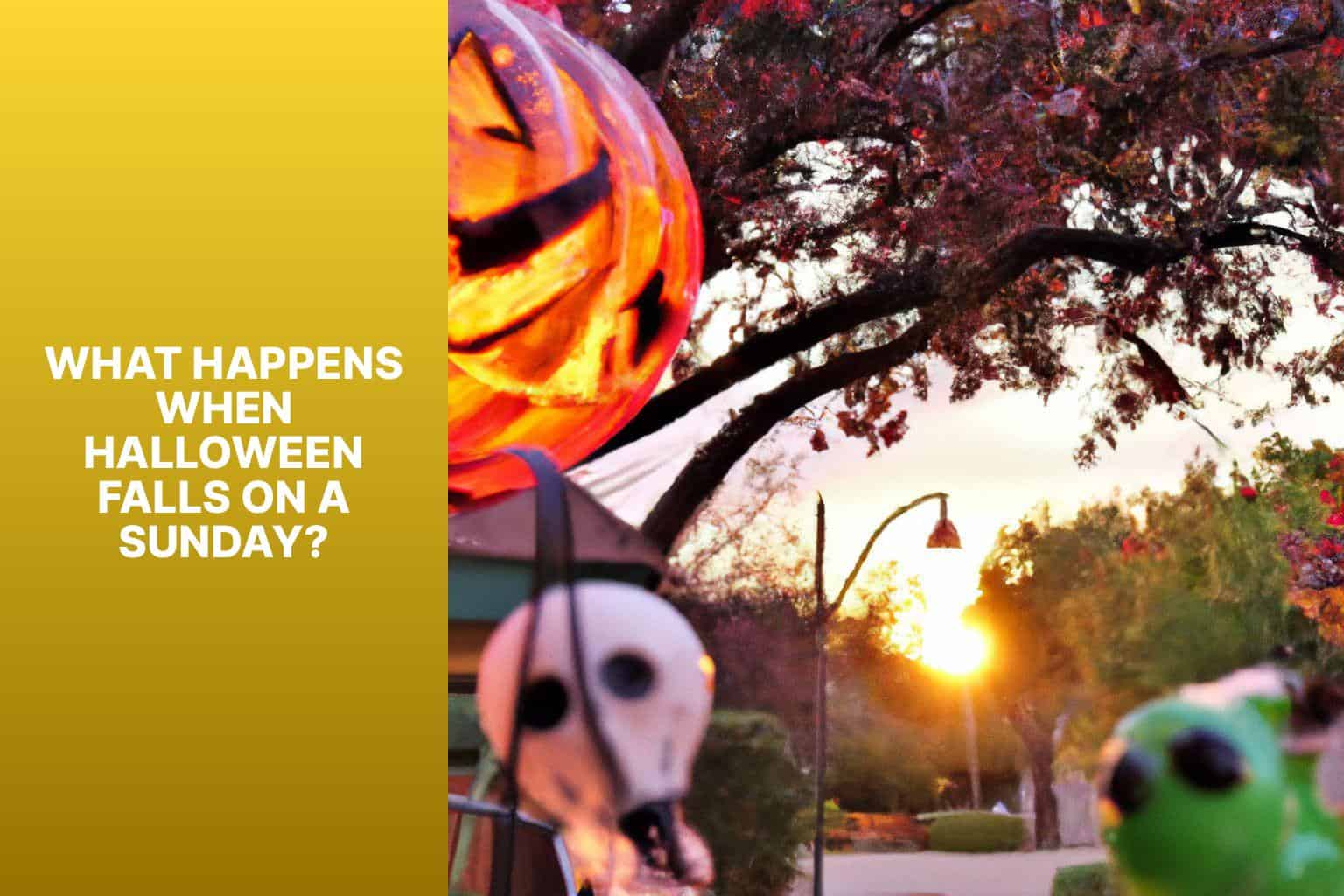 What Happens When Halloween Falls on a Sunday? - what happens when halloween falls on a sunday 