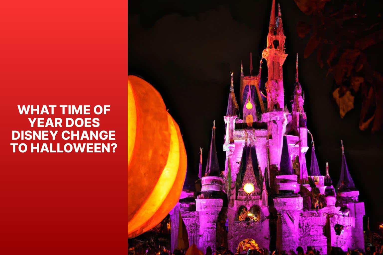 What Time of Year Does Disney Change to Halloween? - when does disney change to halloween 