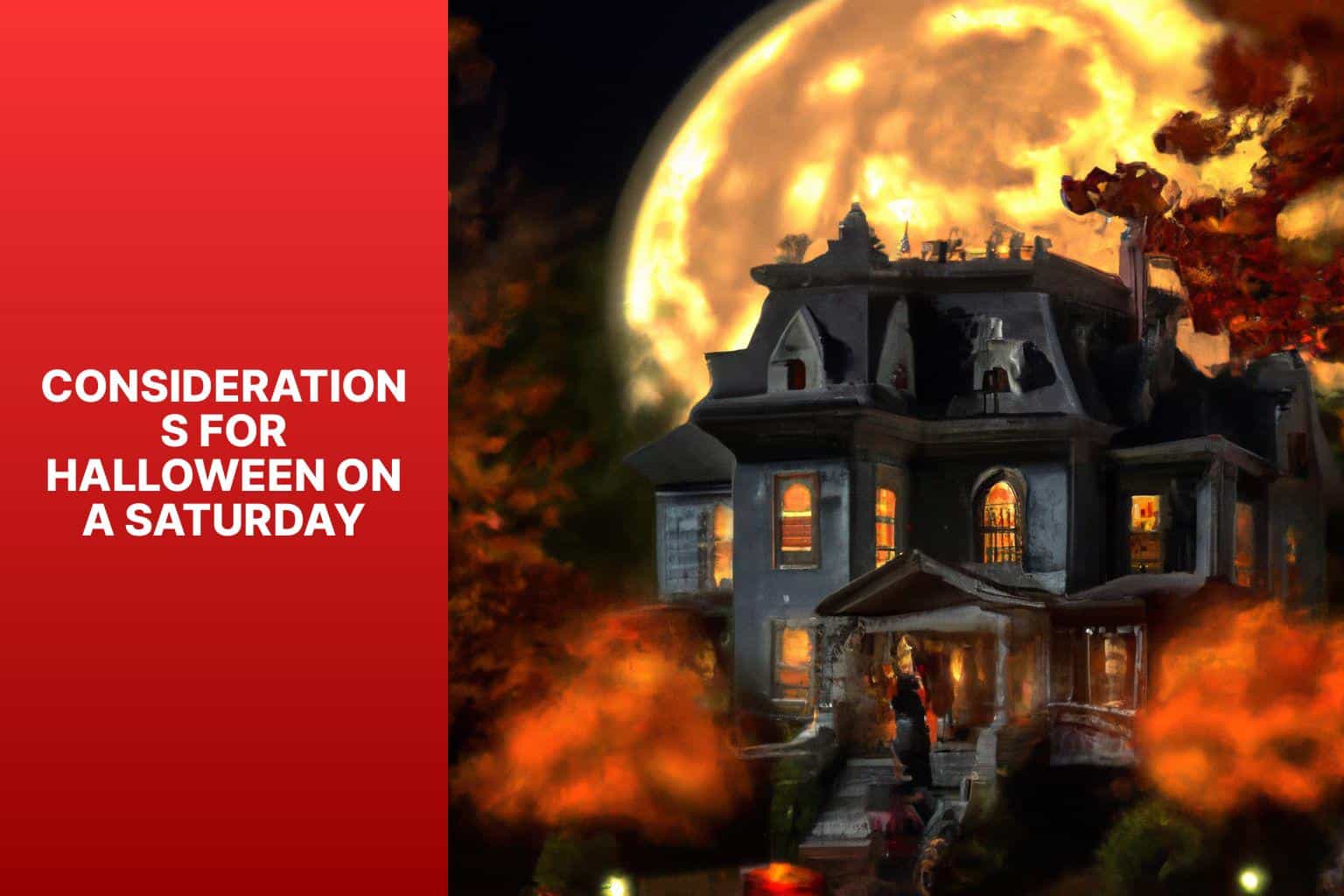 Considerations for Halloween on a Saturday - why can halloween be on a saturday 